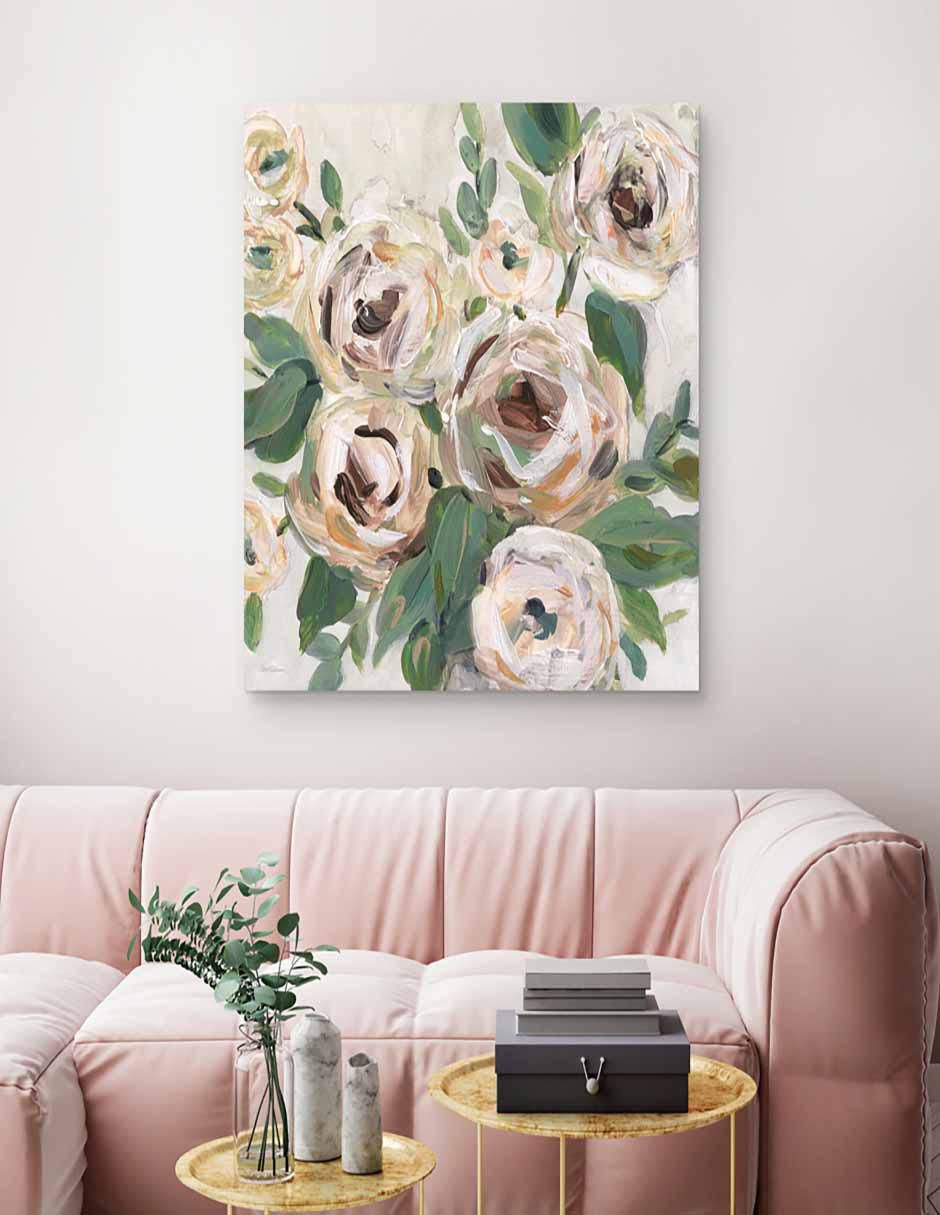 Pintura Profundidad Floral brillante técnica mixta Floral 3