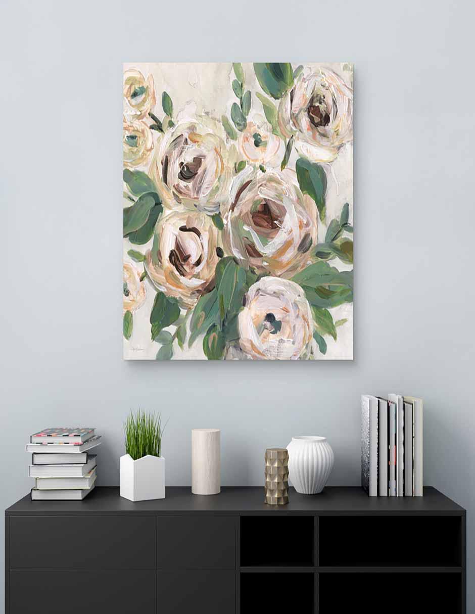 Pintura Profundidad Floral brillante técnica mixta Floral 4