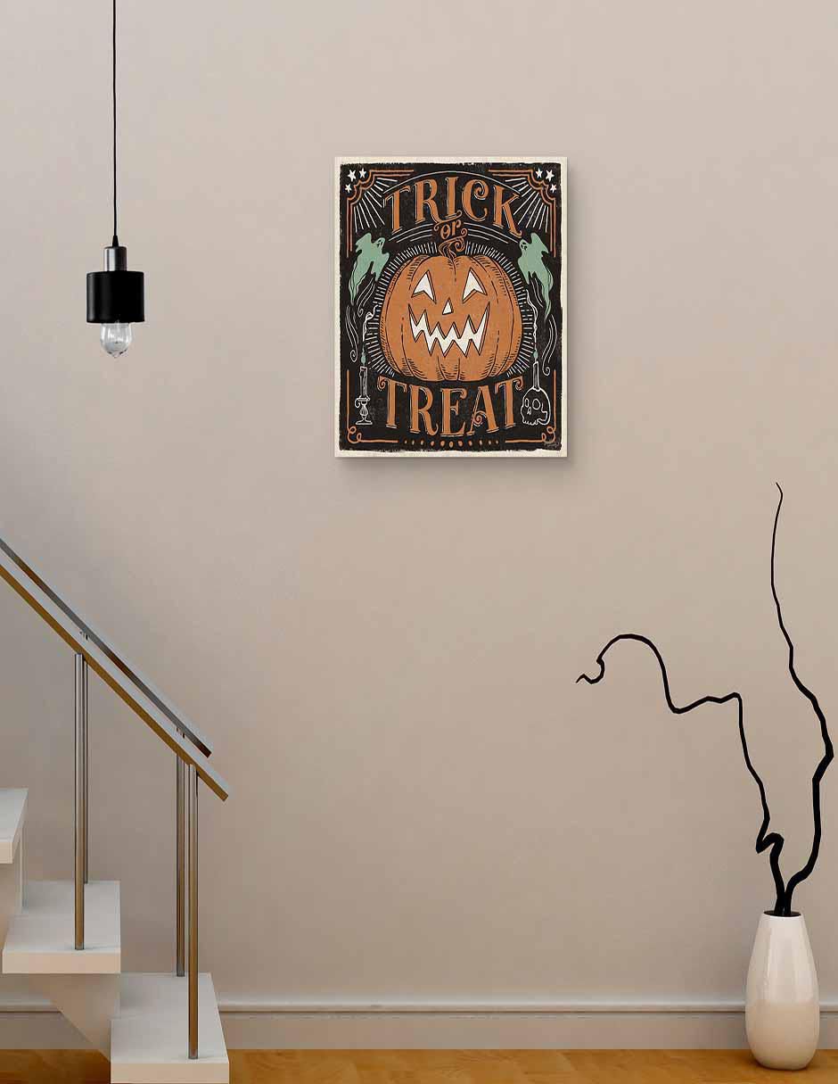Pintura Gatos asustadizos II técnica mixta Halloween 2