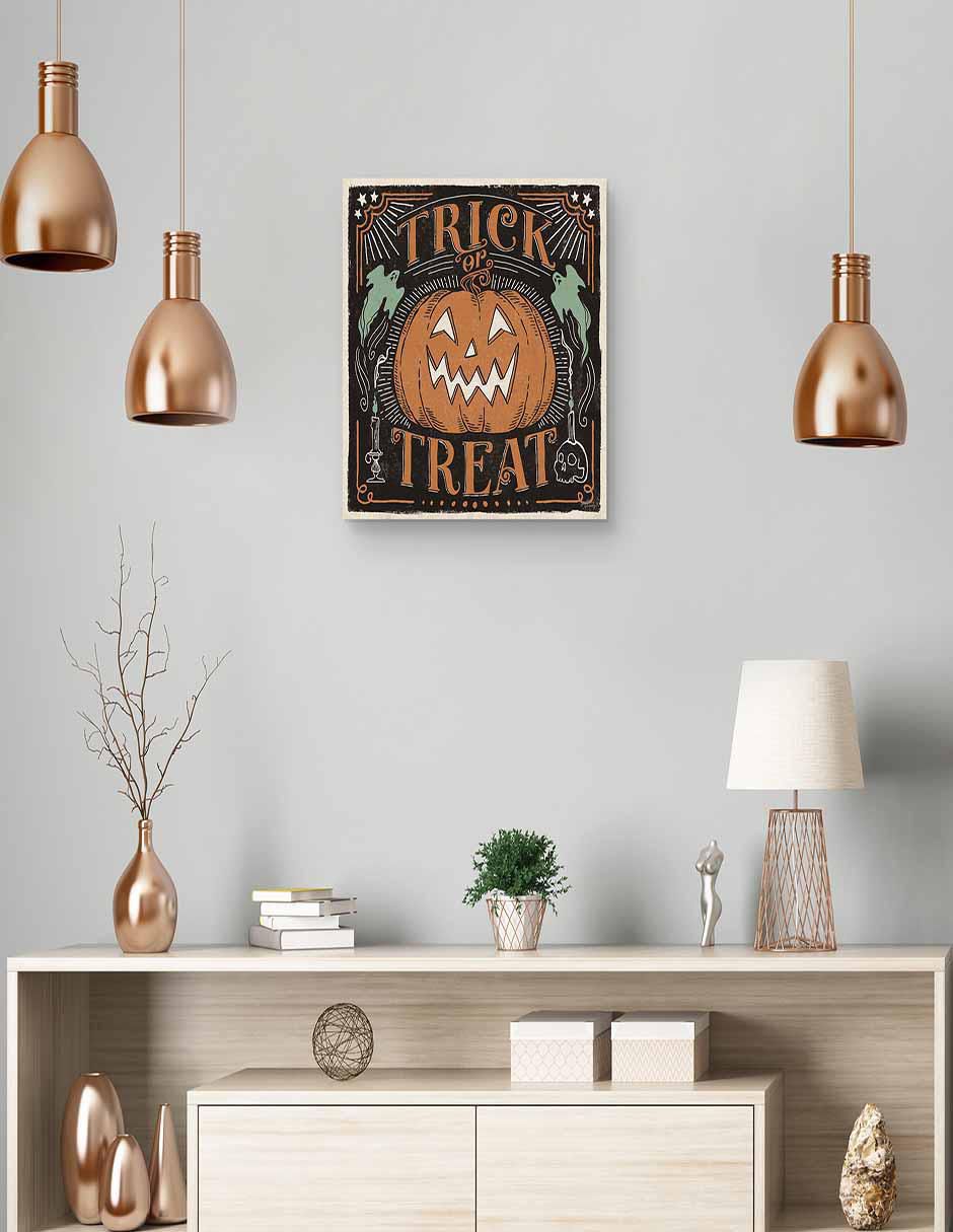 Pintura Gatos asustadizos II técnica mixta Halloween 4