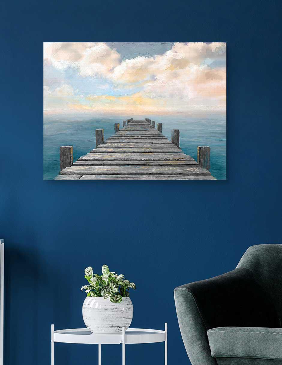 Pintura Cielo del Océano técnica mixta Costa 2