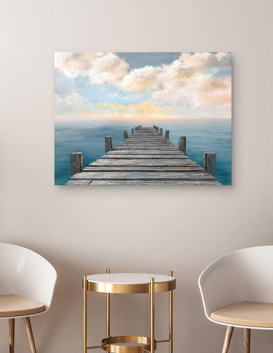 Pintura Cielo del Océano técnica mixta Costa 4
