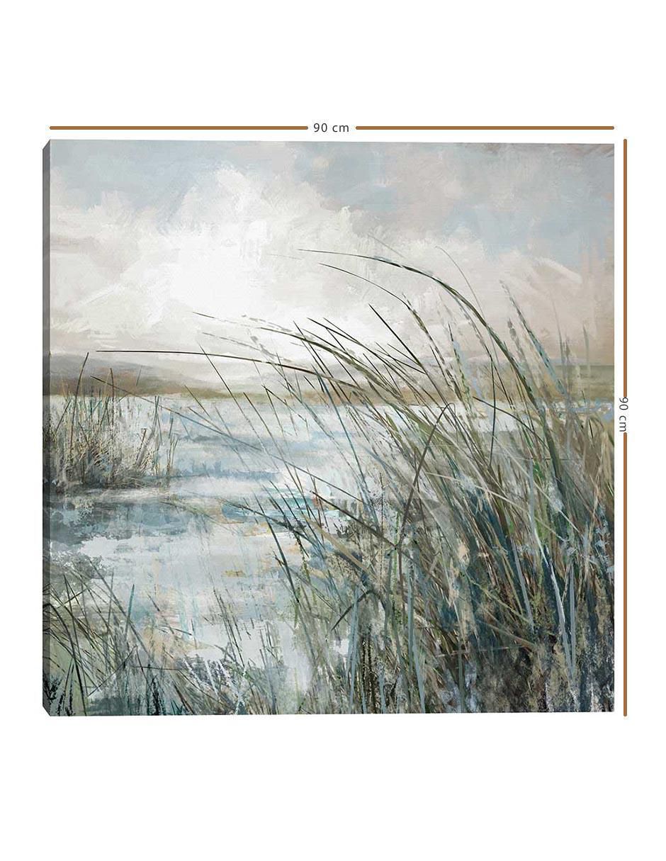Pintura Más allá de las dunas técnica mixta Paisaje 5