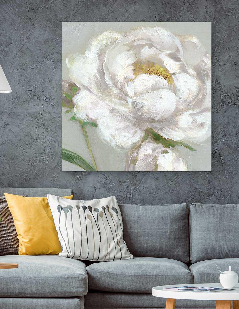 Pintura Detalle de peonía I técnica mixta Floral 2