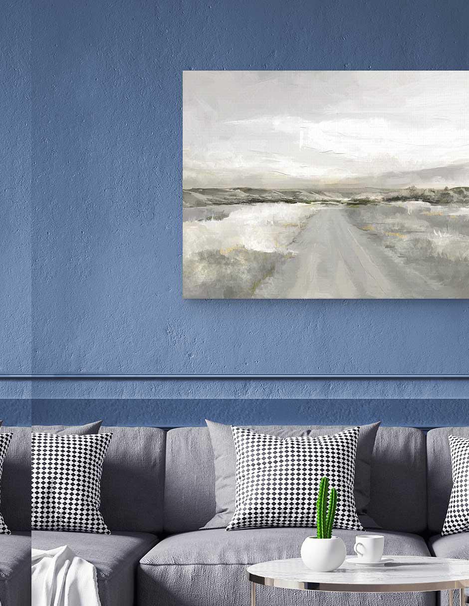 Pintura Viaje por el país técnica mixta Paisaje 2