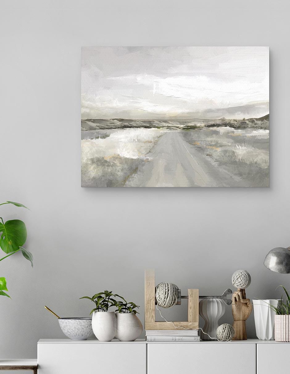 Pintura Viaje por el país técnica mixta Paisaje 4