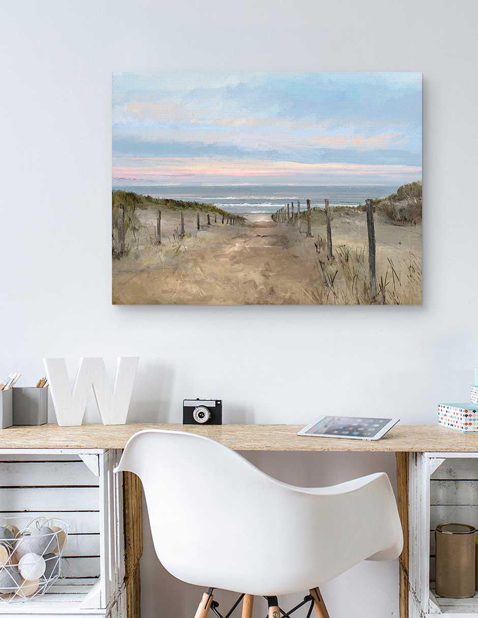 Pintura Isla Amanecer técnica mixta Paisaje 2