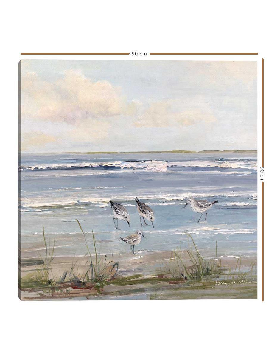 Pintura Salto de playa técnica mixta Costa 5