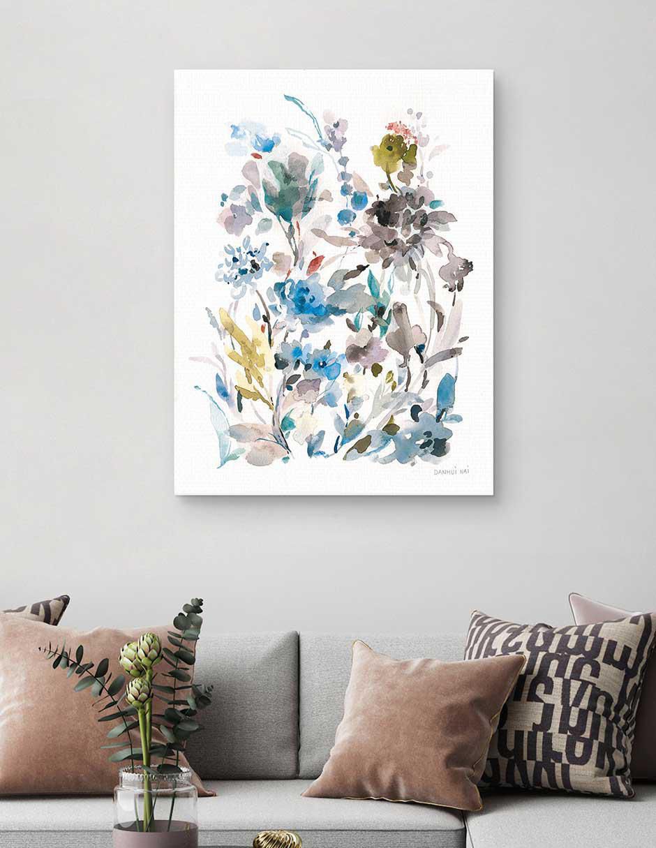 Pintura Florales de la brisa II técnica mixta Floral 4