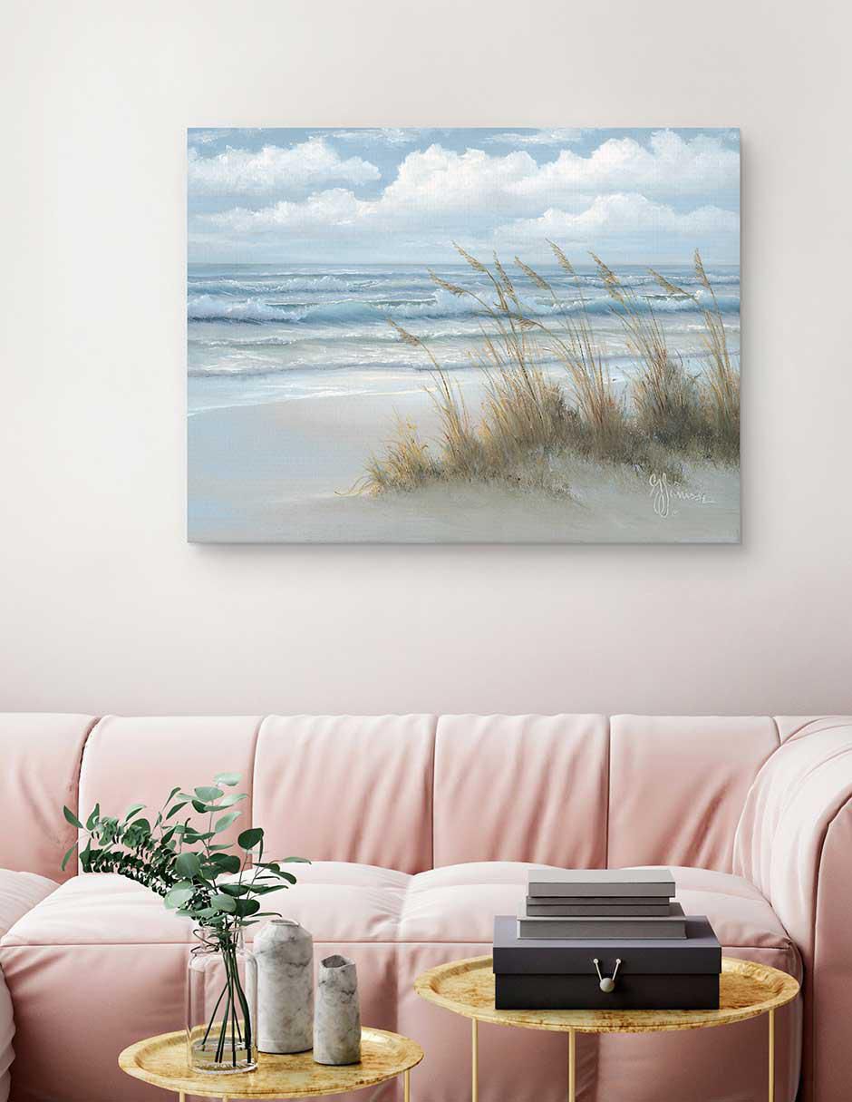 Pintura Avena de mar técnica mixta Costa 2