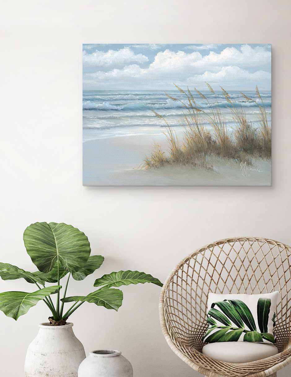 Pintura Avena de mar técnica mixta Costa 3
