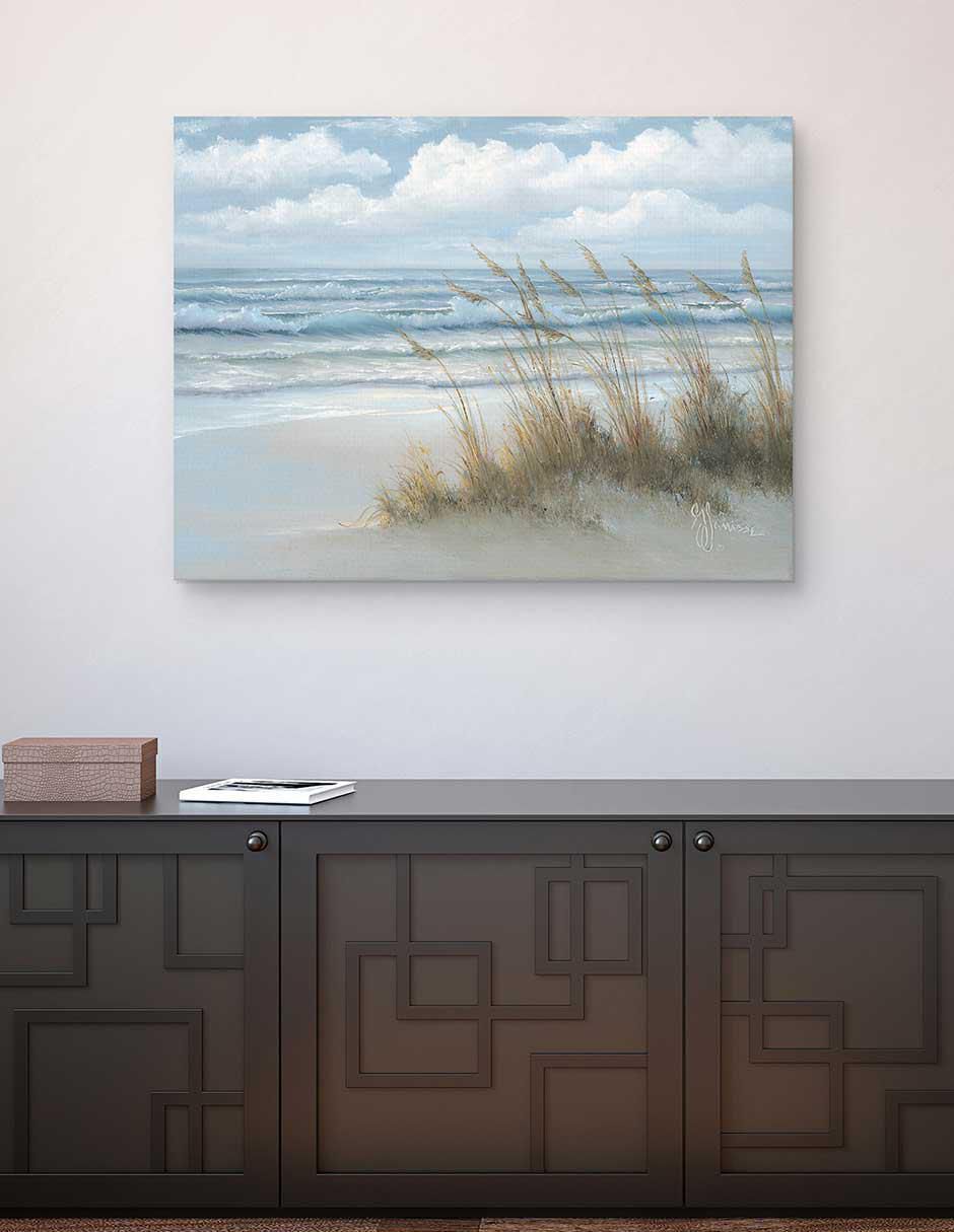 Pintura Avena de mar técnica mixta Costa 4