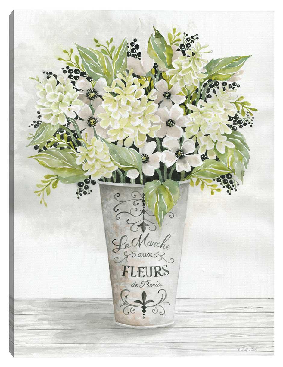 Pintura Floral Francés I técnica mixta Floral