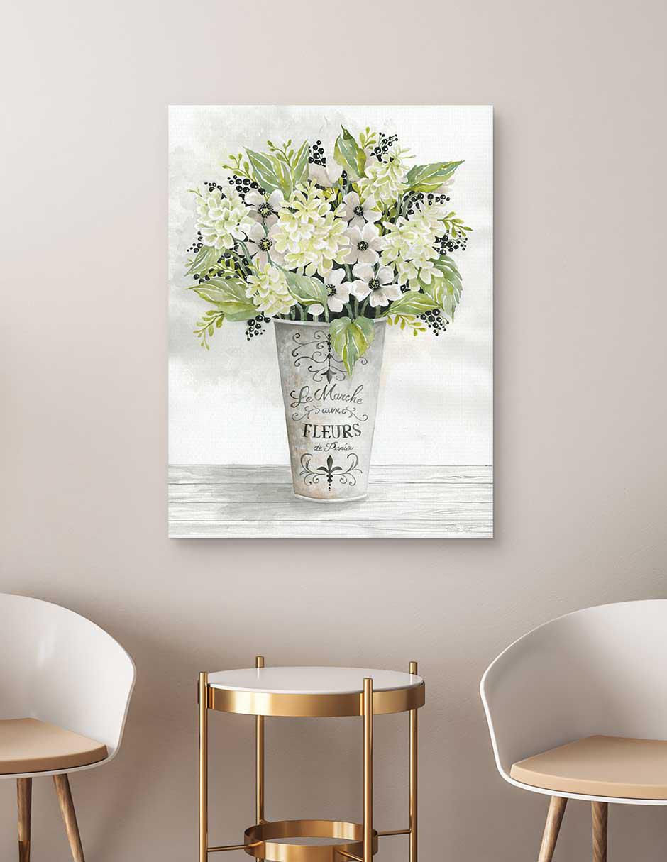 Pintura Floral Francés I técnica mixta Floral 2