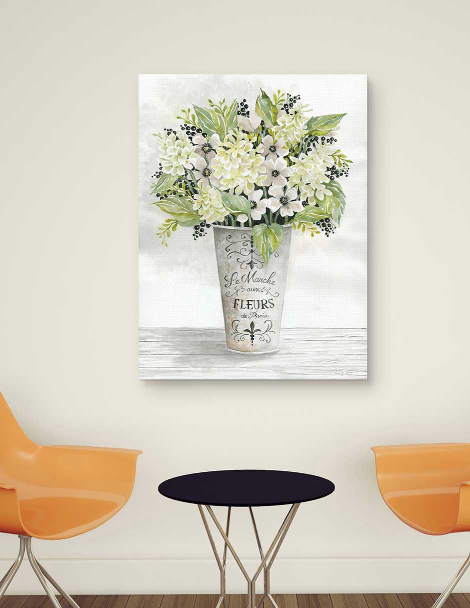Pintura Floral Francés I técnica mixta Floral 3