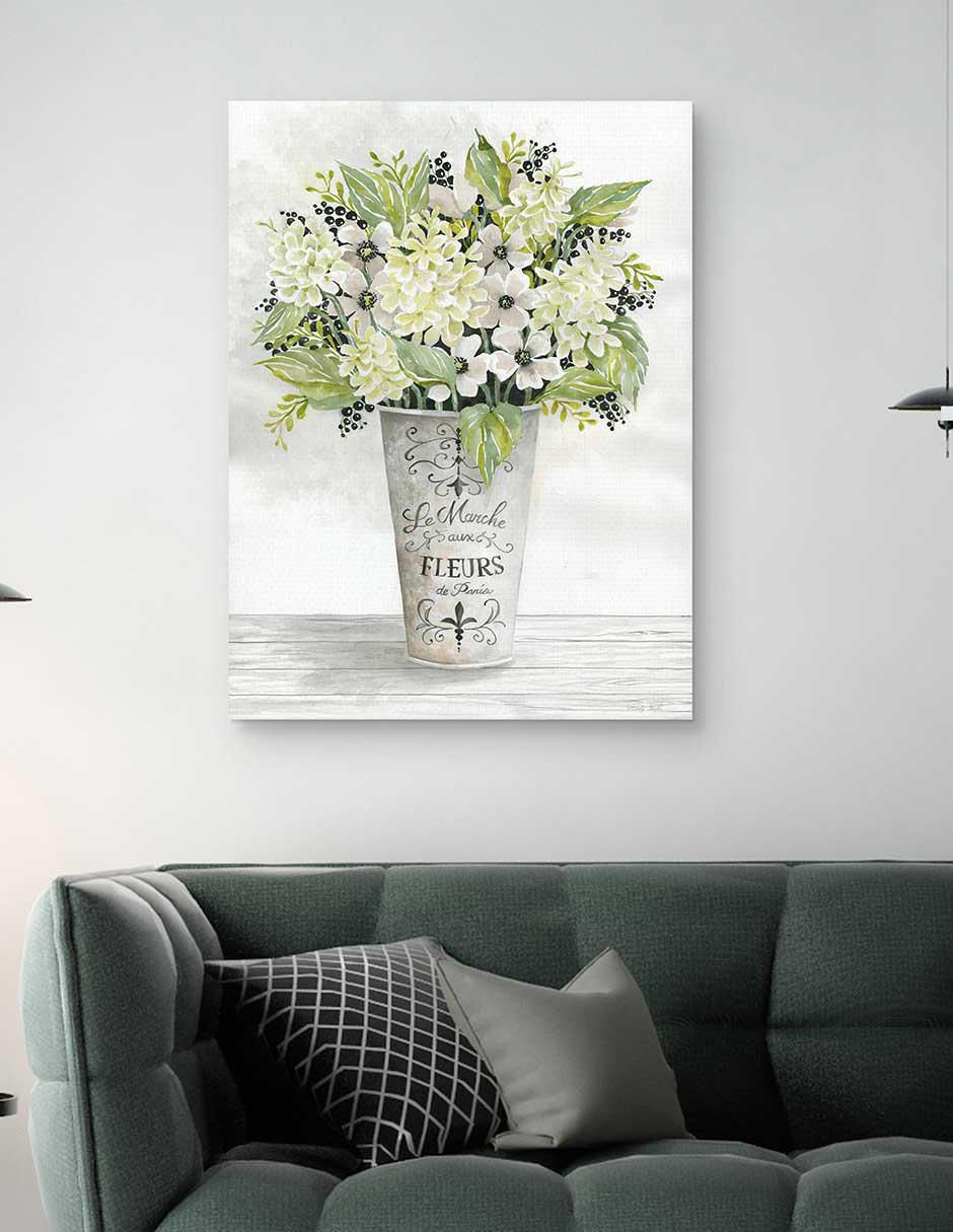 Pintura Floral Francés I técnica mixta Floral 4