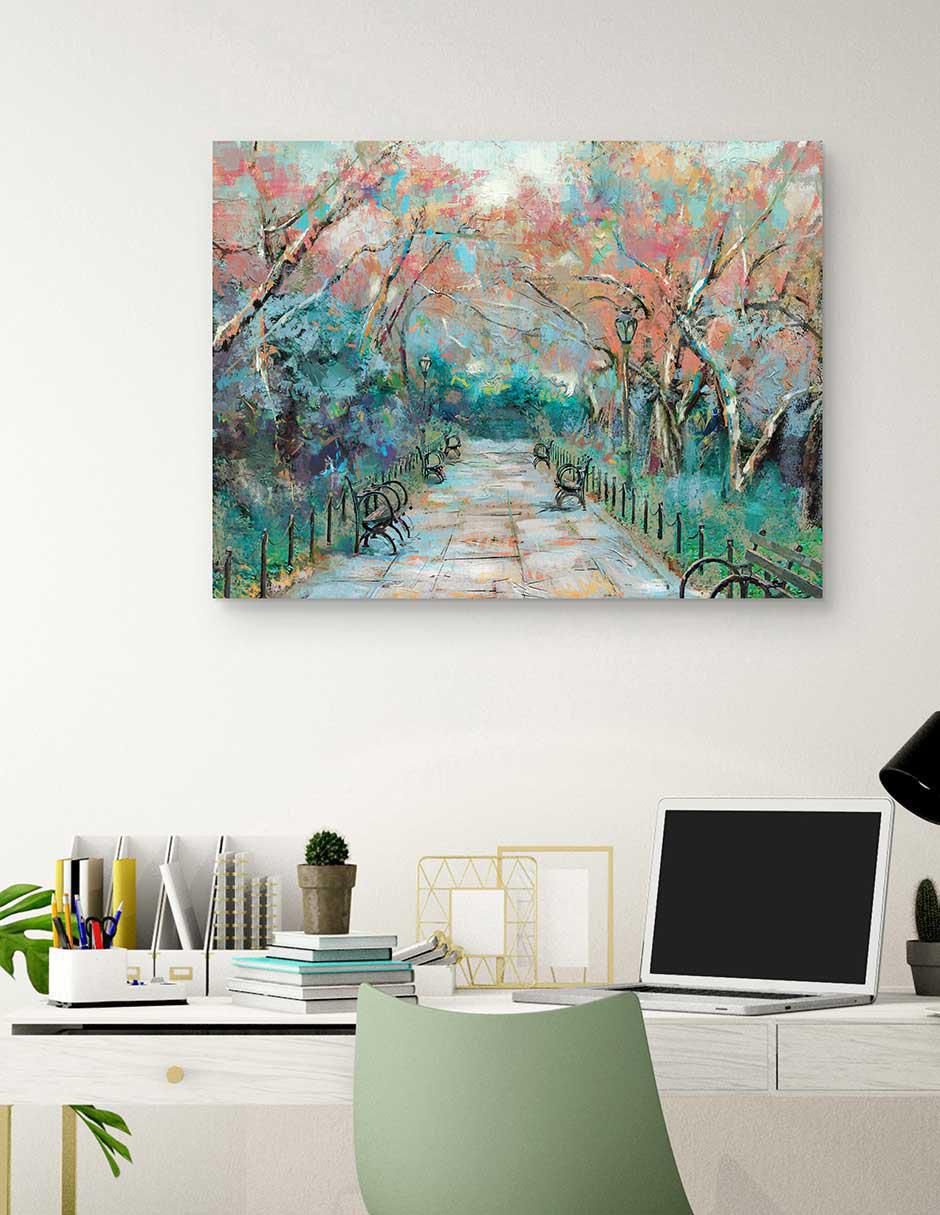 Pintura Vía 2 técnica mixta Paisaje 2