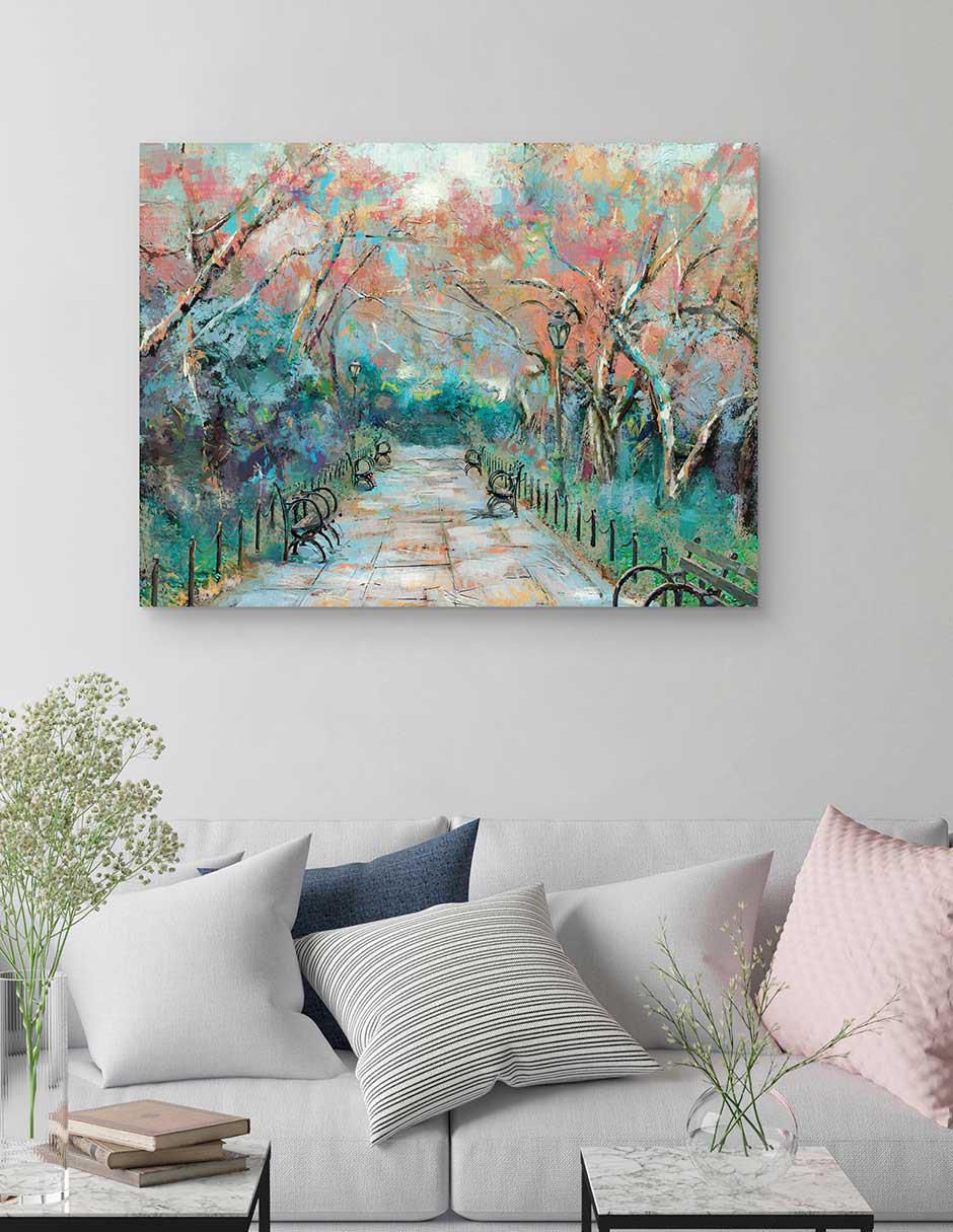 Pintura Vía 2 técnica mixta Paisaje 4