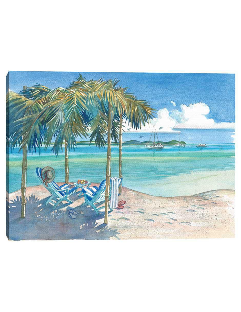 Pintura Palma Lean 2 técnica mixta Costa Pintura Palma Lean 2 técnica mixta Costa