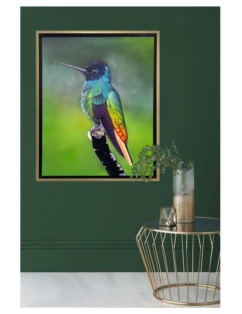 Pintura Colibrí técnica acrílico AnimalArt 4