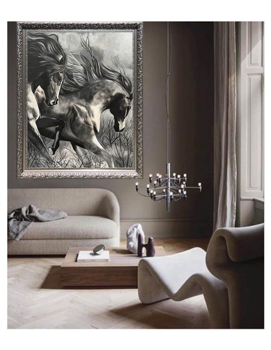 Pintura Fuerzas Poderosas técnica acrílico AnimalArt 2