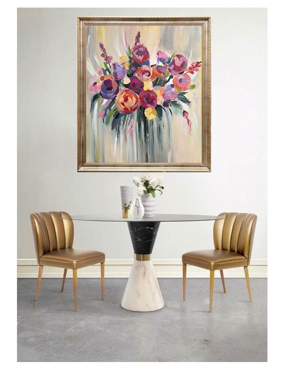Pintura Flores técnica acrílico 3