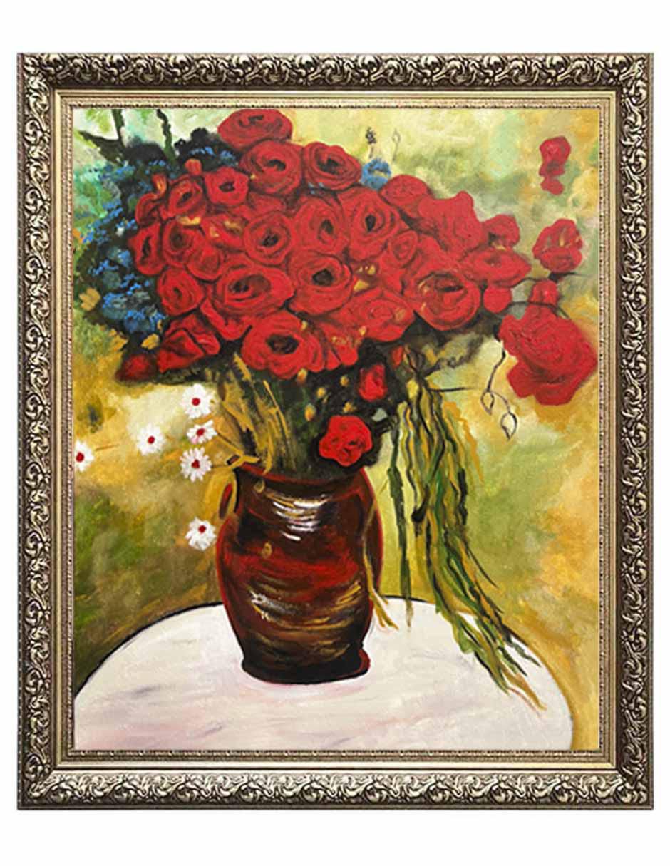 Pintura Jarron Ant técnica acrílico Pintura Jarron Ant técnica acrílico