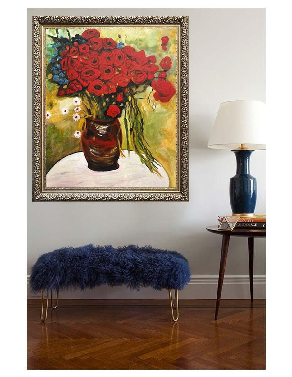 Pintura Jarron Ant técnica acrílico 4