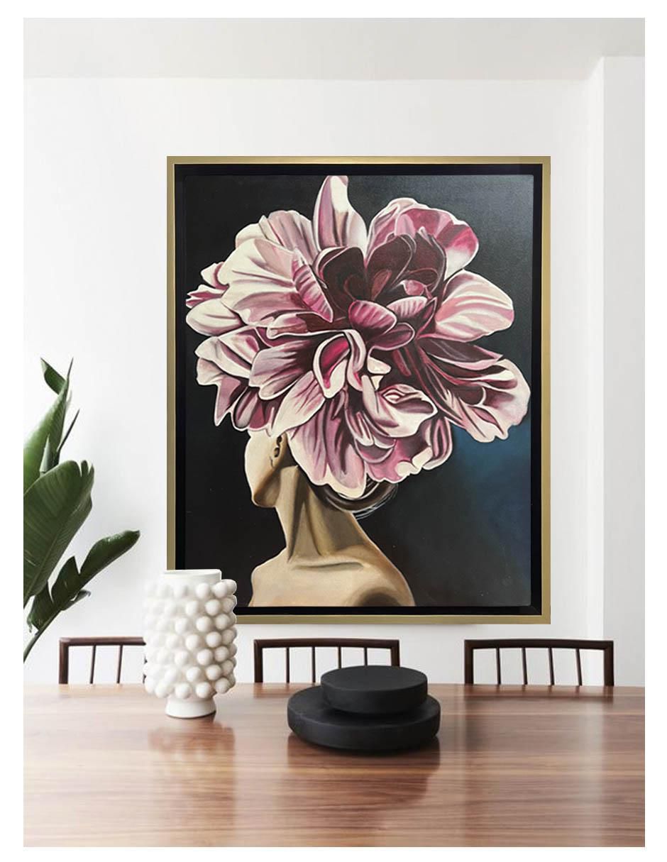 Pintura Mujer De Flor 5.0 técnica acrílico 2