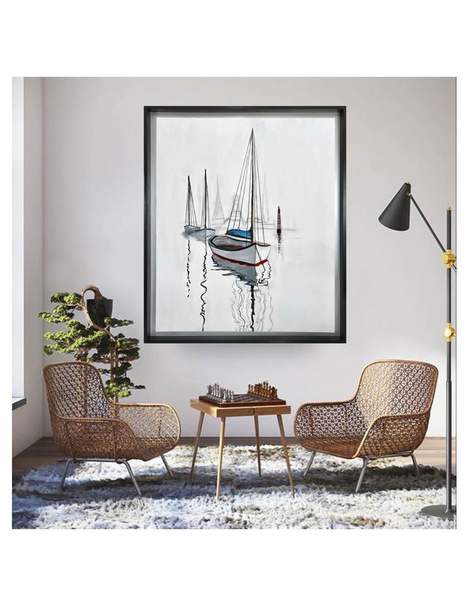 Pintura Velero III técnica acrílico Veleros 4