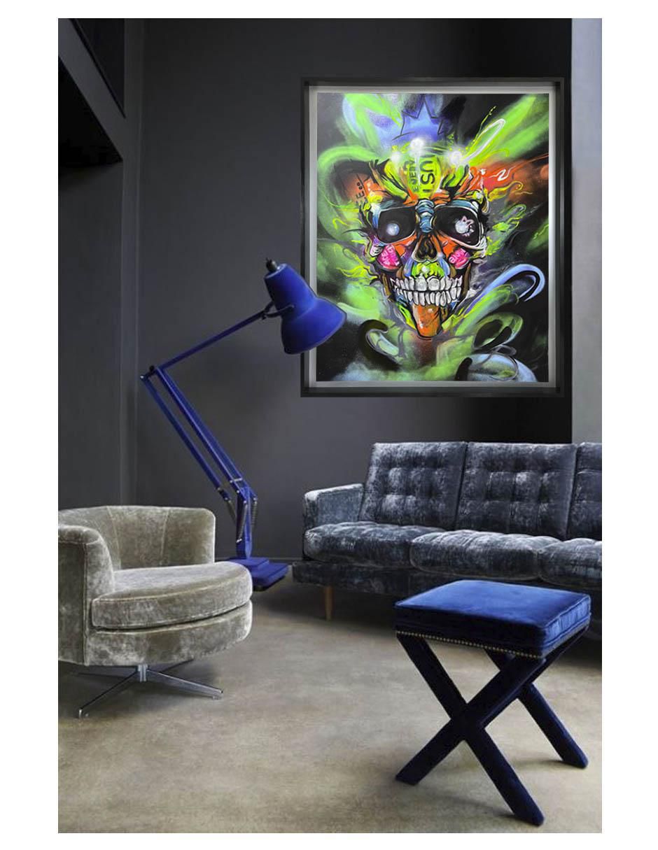 Pintura El Don II técnica mixta Calaveras 4