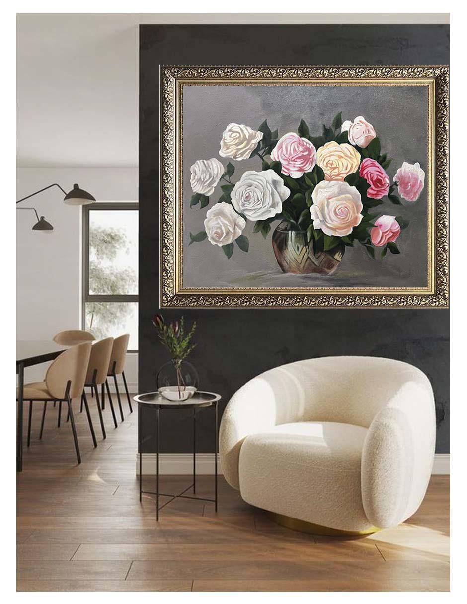 Pintura Florero 2.0 técnica acrílico 3