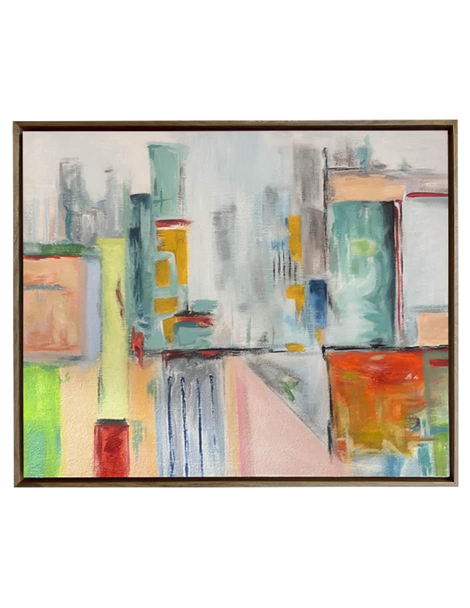 Pintura City técnica acrílico MilleniArt