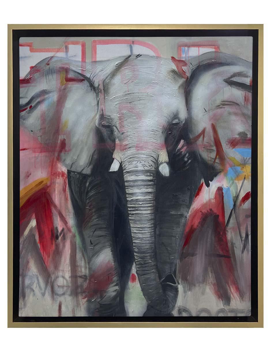 Pintura Save Me técnica acrílico AnimalArt
