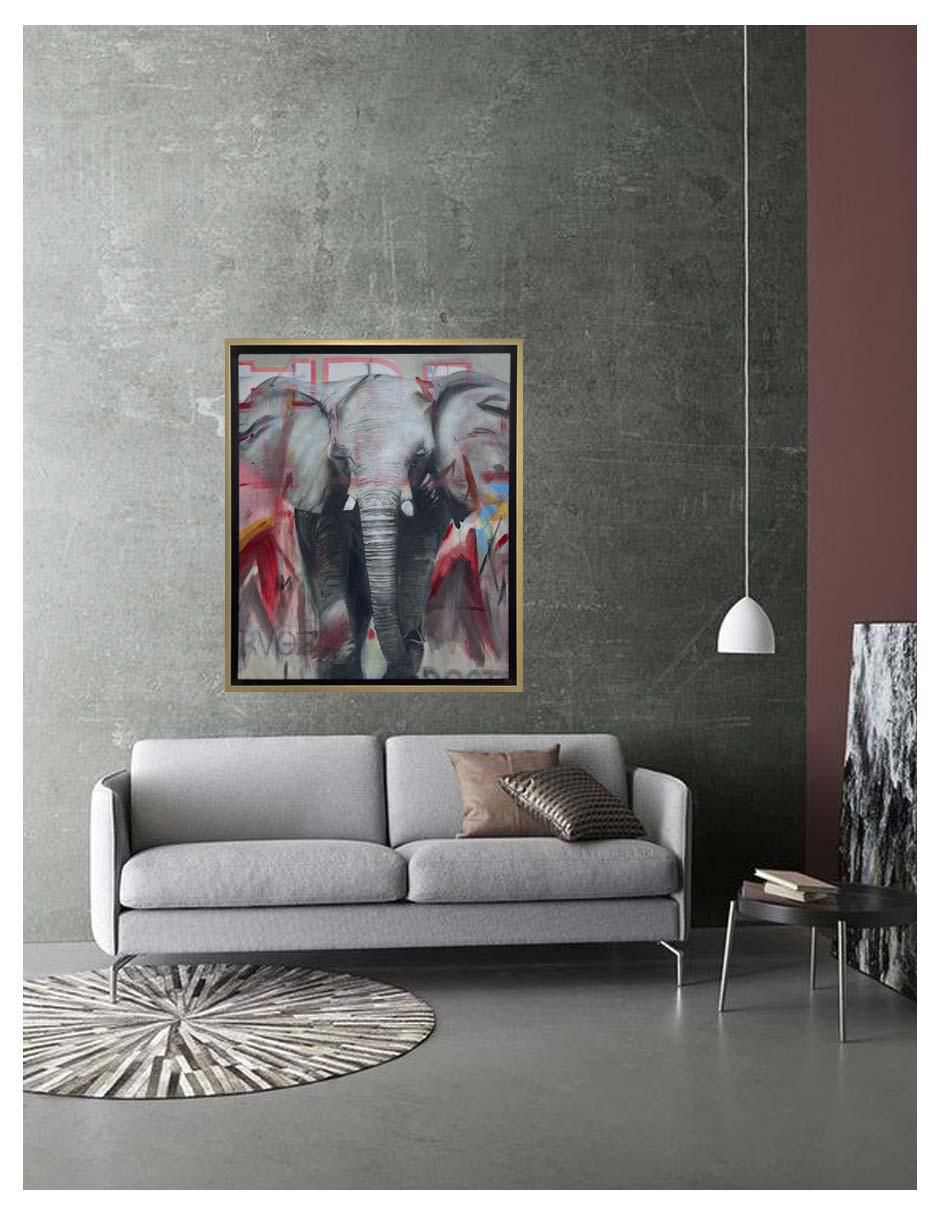 Pintura Save Me técnica acrílico AnimalArt 3