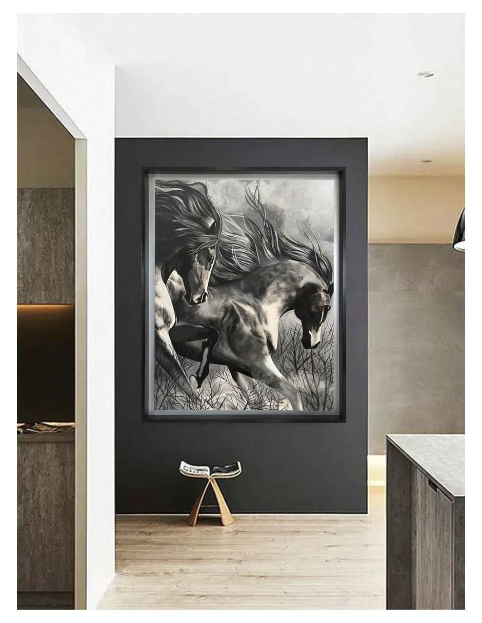 Pintura Fuerzas Poderosas técnica acrílico AnimalArt 2
