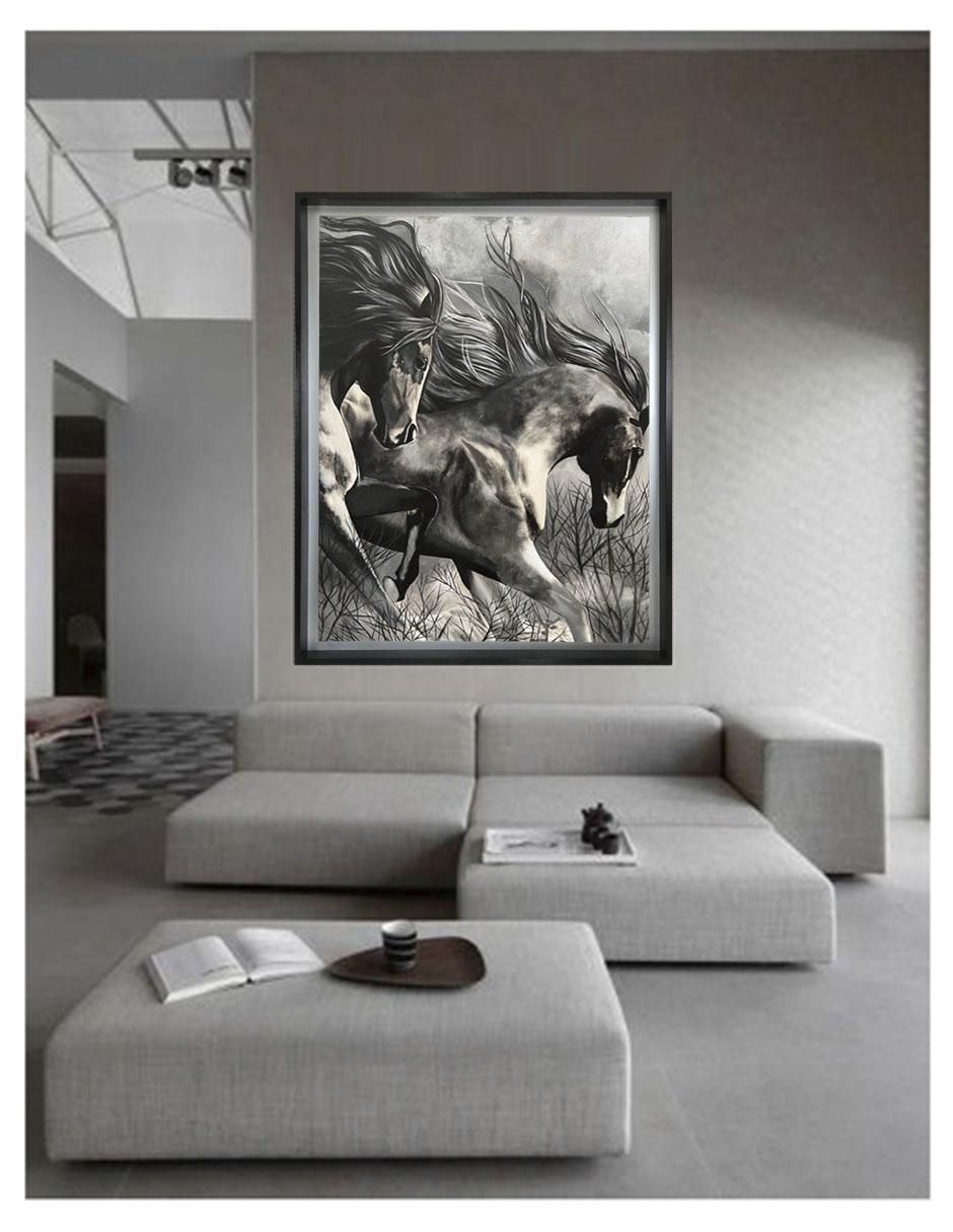 Pintura Fuerzas Poderosas técnica acrílico AnimalArt 4