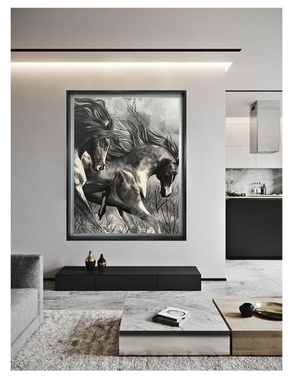 Pintura Fuerzas Poderosas técnica acrílico AnimalArt 5