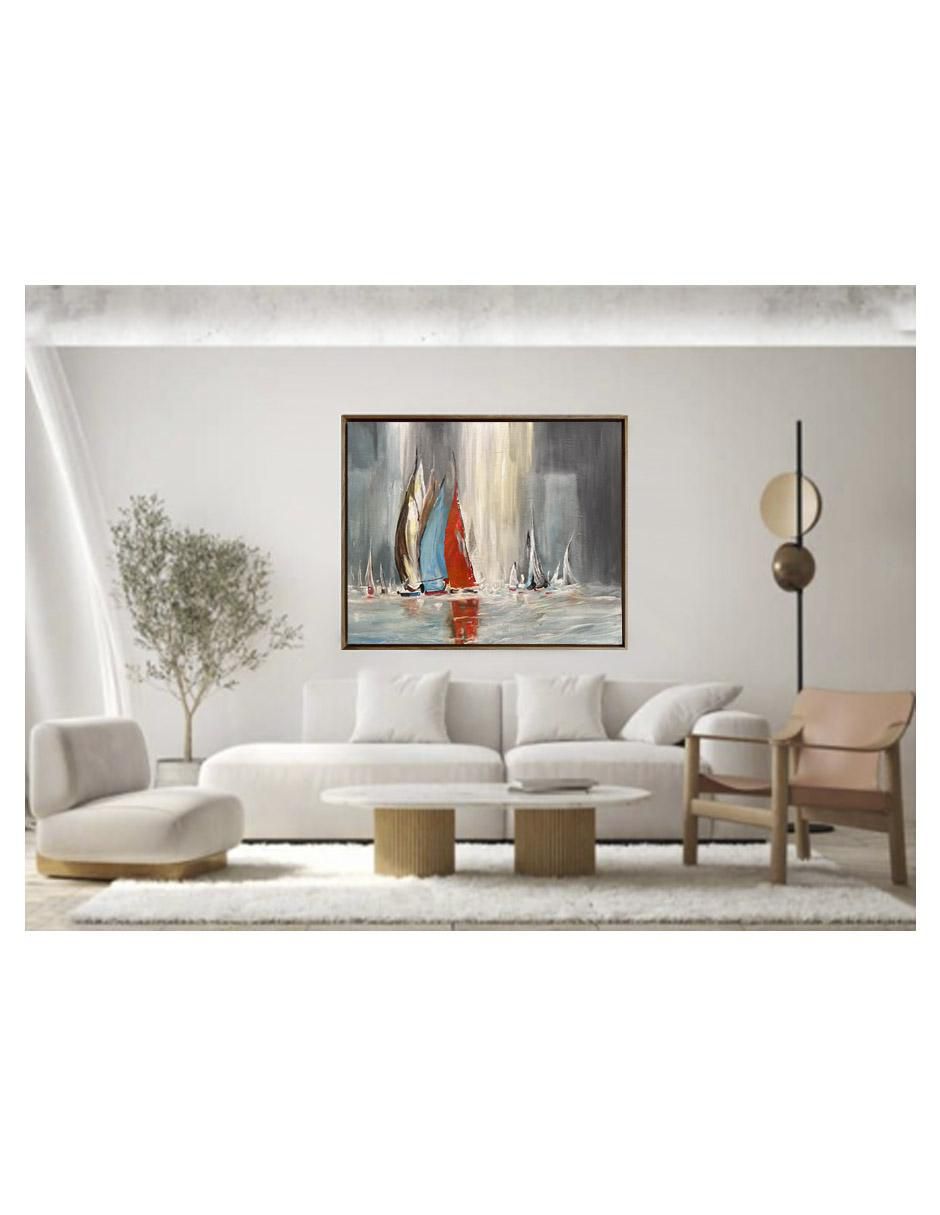 Pintura Veleros V técnica acrílico Veleros 2