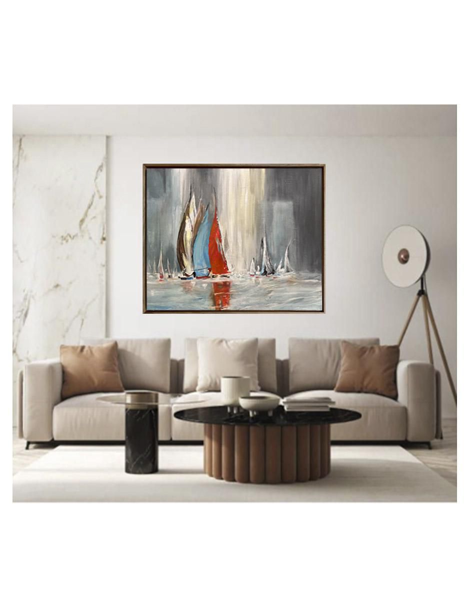 Pintura Veleros V técnica acrílico Veleros 4