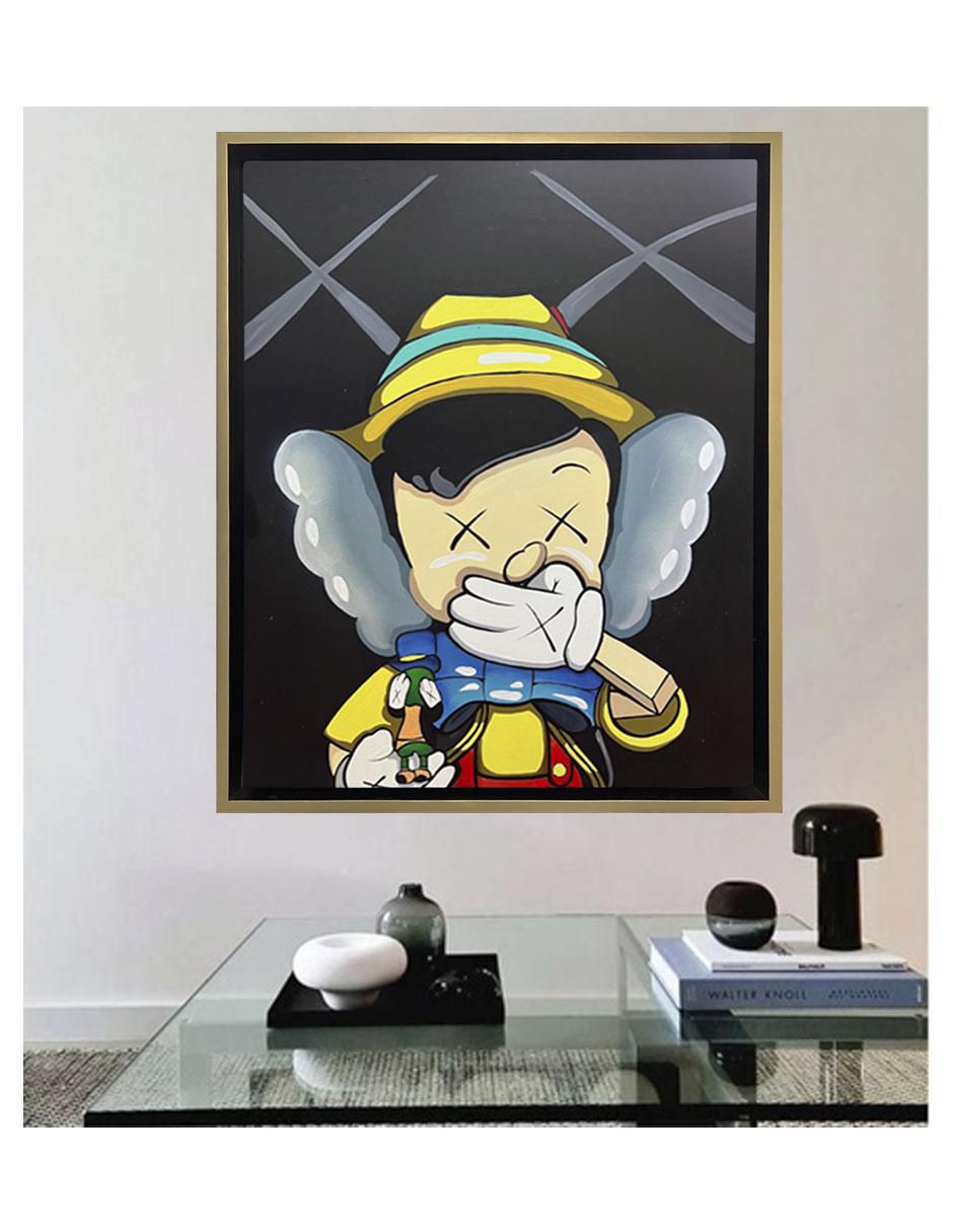 Pintura Pinocchiows técnica mixta MilleniArt 4
