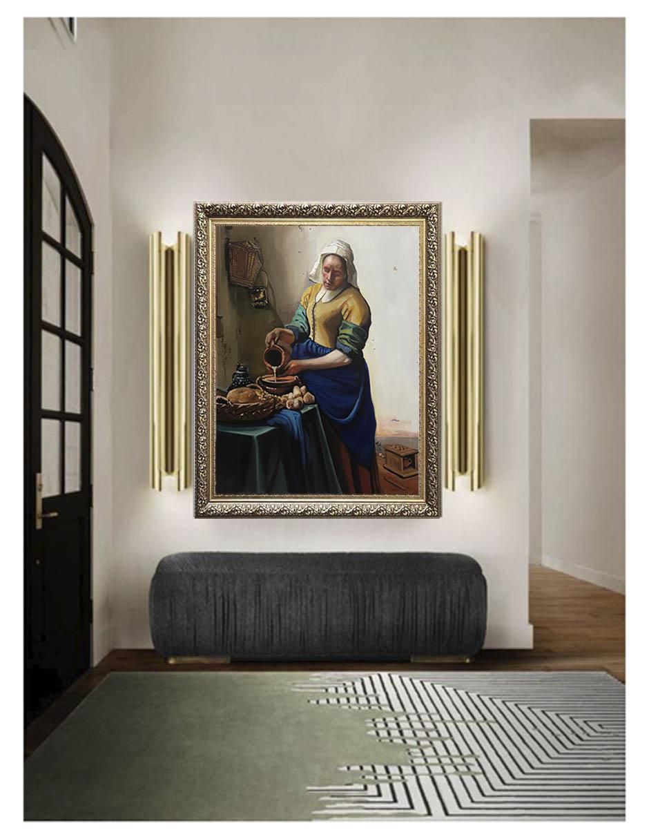 Pintura La Lechera técnica óleo 4