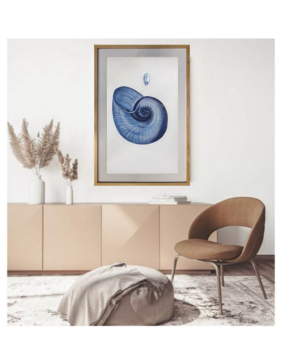 Pintura Caracol! técnica acrílico Conchas de mar 2