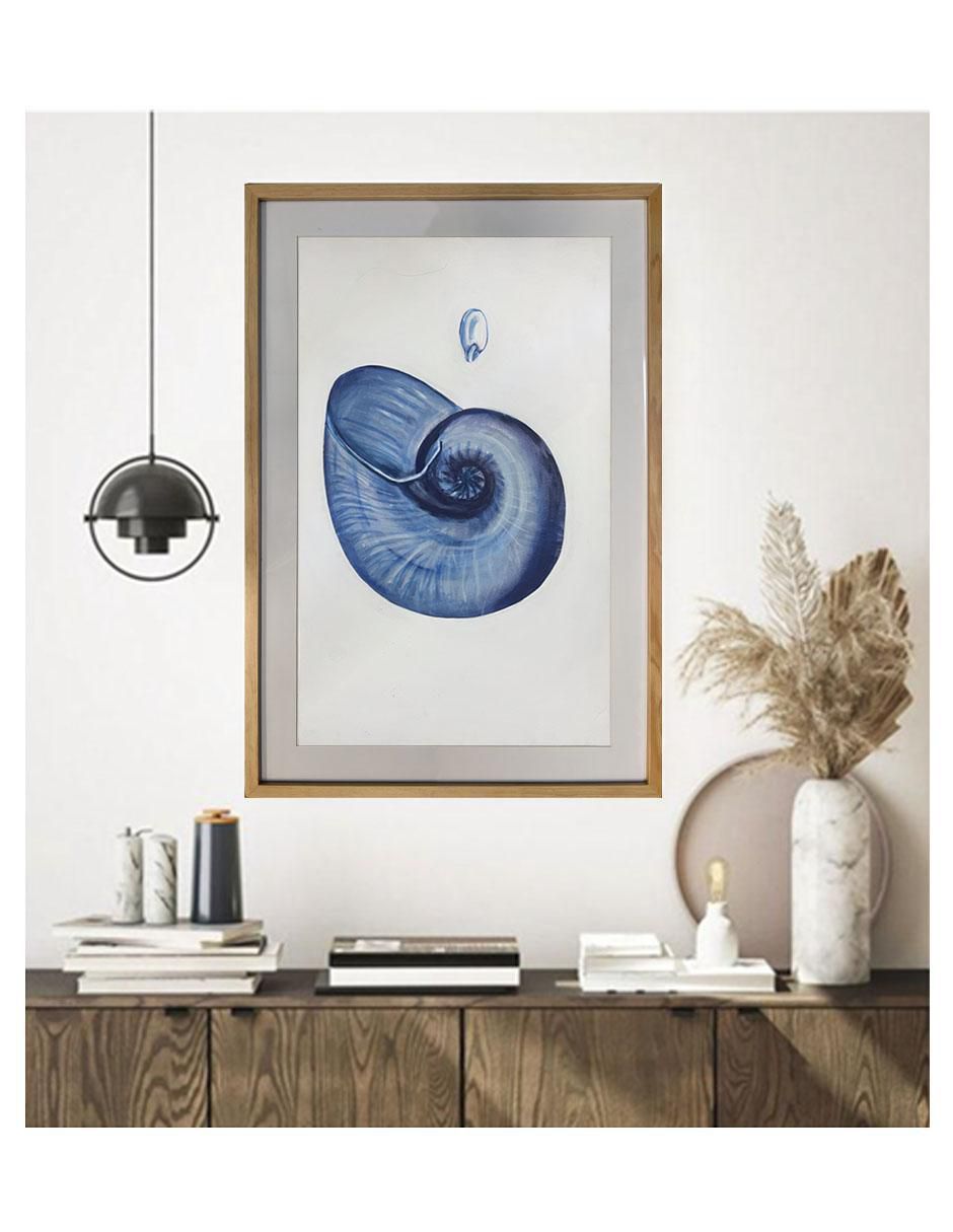 Pintura Caracol! técnica acrílico Conchas de mar 3