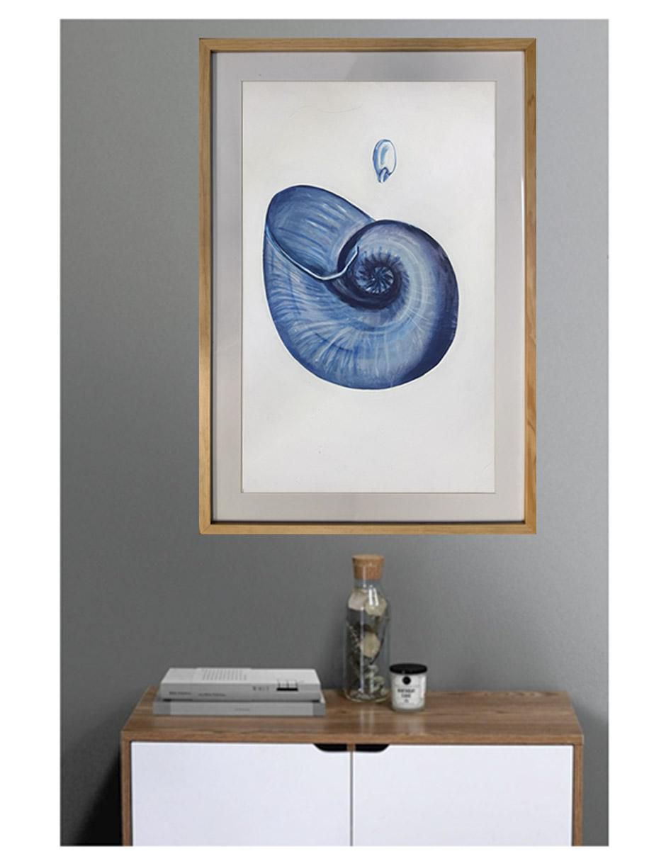 Pintura Caracol! técnica acrílico Conchas de mar 5