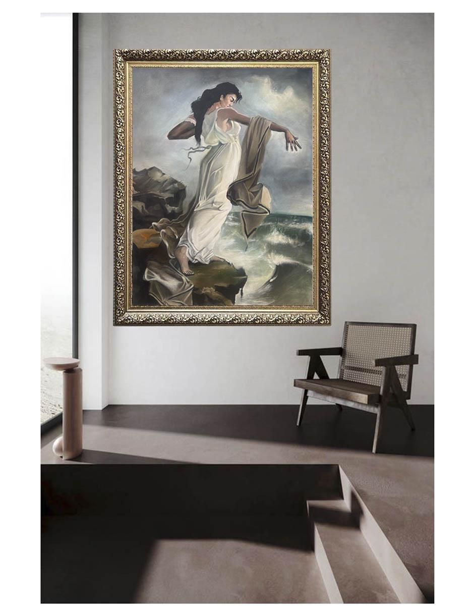 Pintura Rep. de La Muerte de Safo técnica mixta Surrealismo 3
