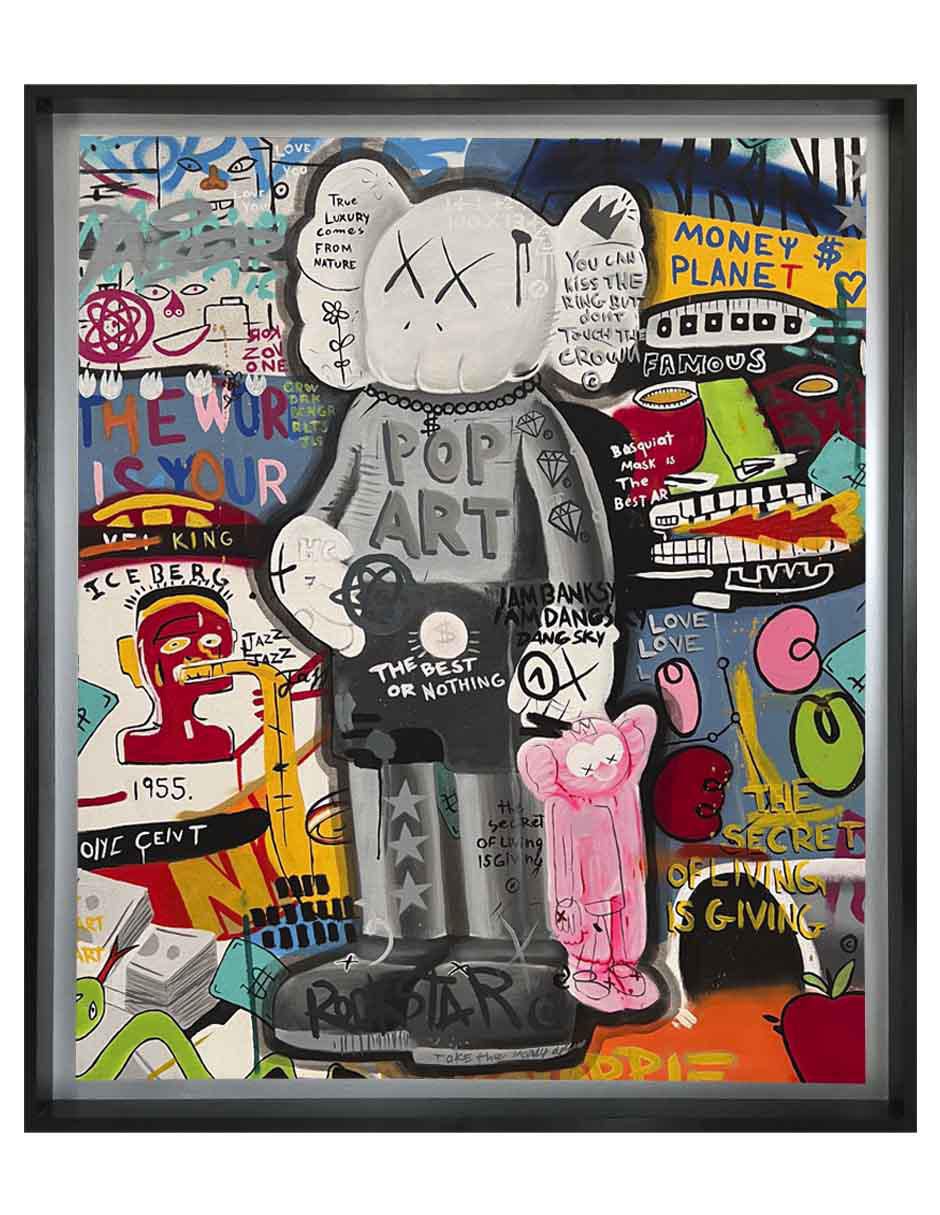 Pintura técnica mixta Kaws Pintura técnica mixta Kaws
