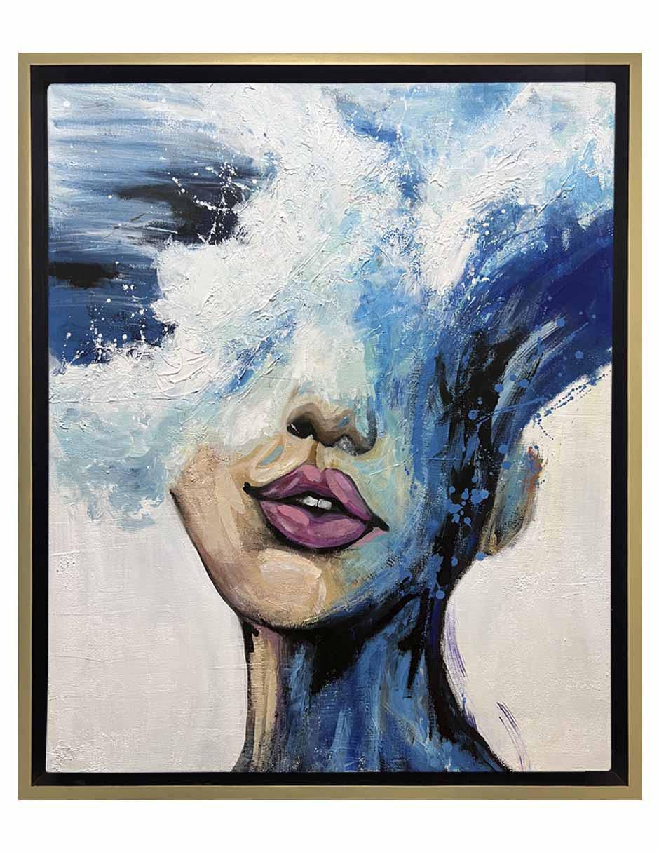 Pintura Lady Ocean técnica acrílico Rostros Pintura Lady Ocean técnica acrílico Rostros