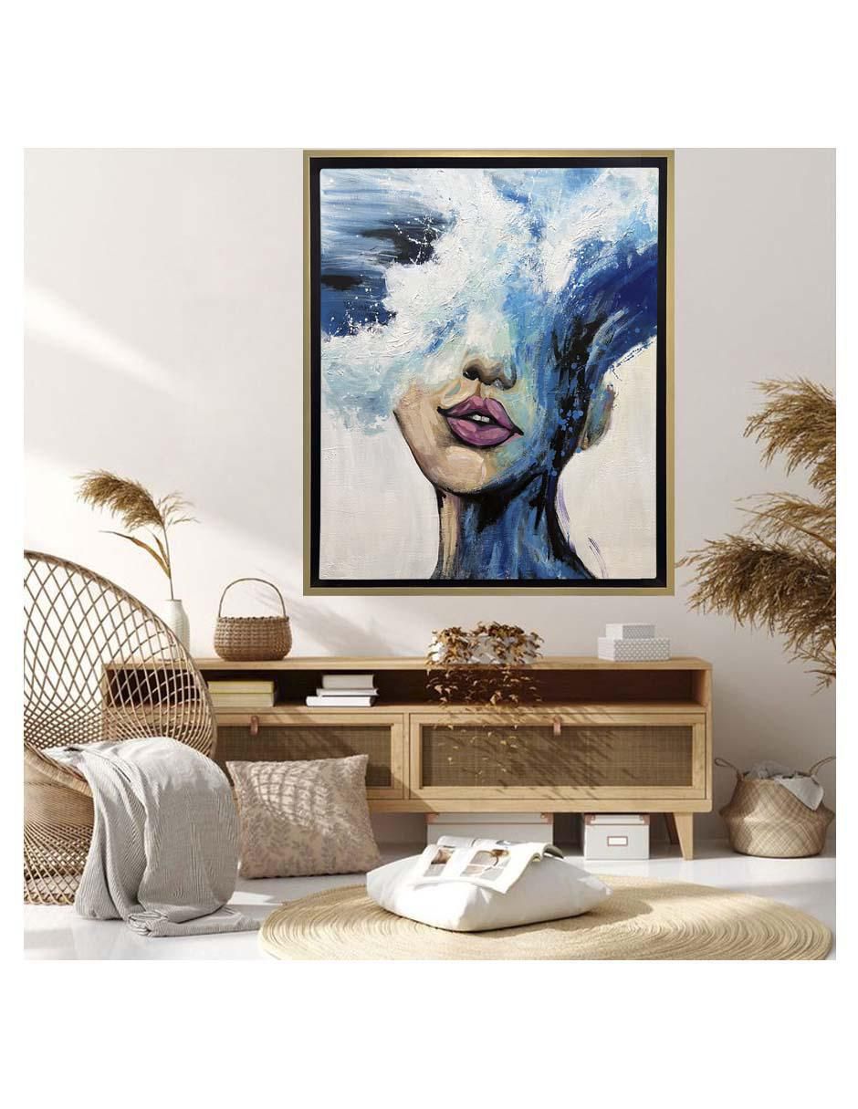Pintura Lady Ocean técnica acrílico Rostros 2