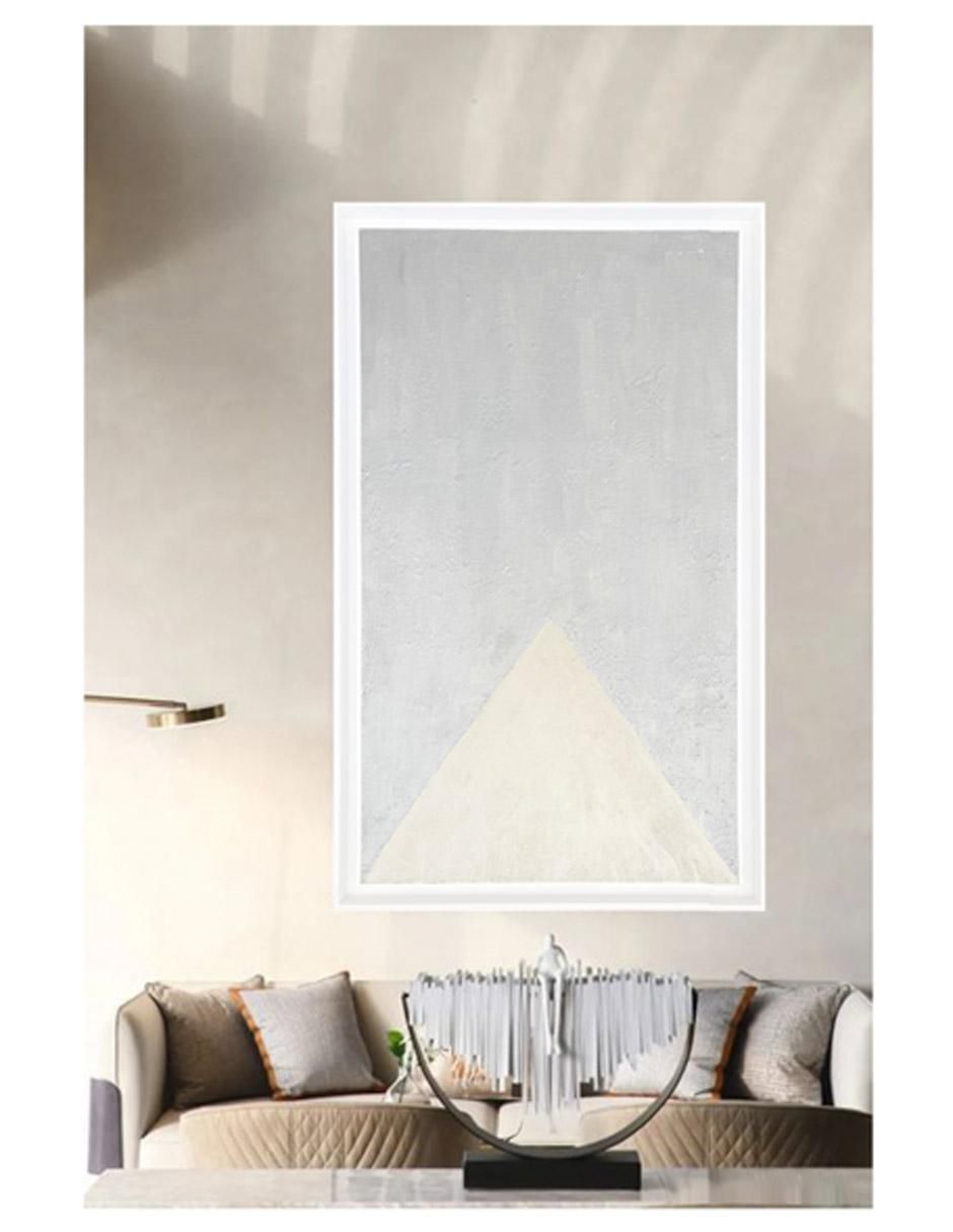 Pintura White Triangle técnica acrílico 3